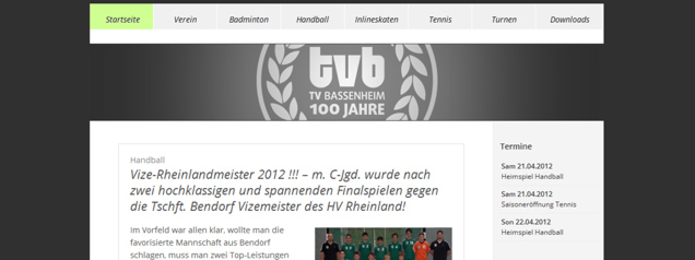 Werbung auf der Website